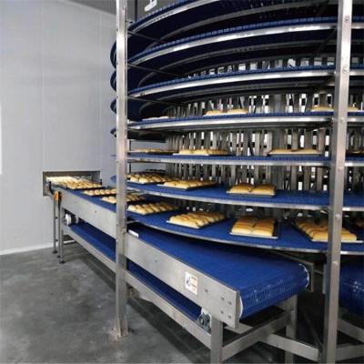 Chine Tour de refroidisseur en spirale pour la ligne de production de hamburgers/pains/gâteaux/pain grillé/refroidisseur en spirale à vendre