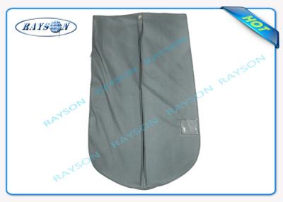 China Grey Suit And Dress Covers , Non Woven Fabric Bags With PVC Film for sale