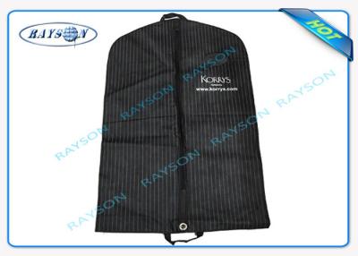 China Eco Friendly Fold Down Non Woven Fabric Bags Zipper Garment Bags Recyclable for sale