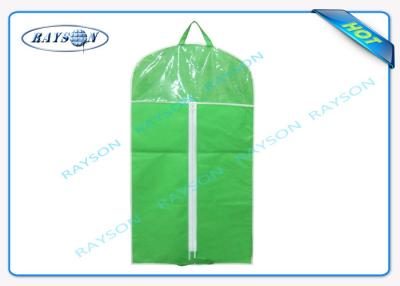 China Customized Mens Non Woven Fabric Bags With Good Zipper And PVC Window for sale