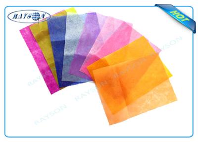 China Virgin 100% PP Spunbond tecido não envolvendo a tela para a embalagem da flor com várias cores à venda