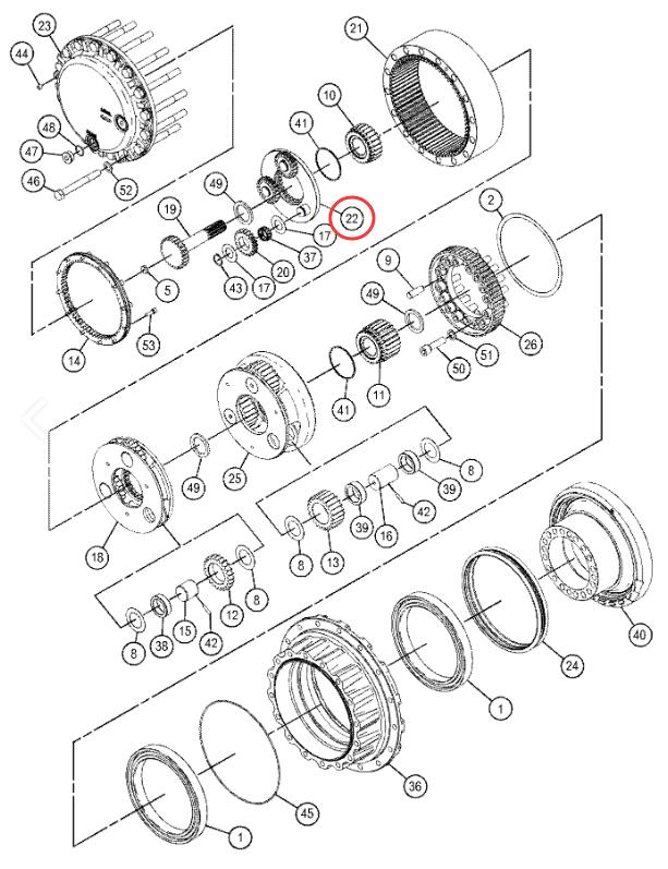 1st Carrier Assy 191 2678 Gear Planet E324D Gear Reduction Parts