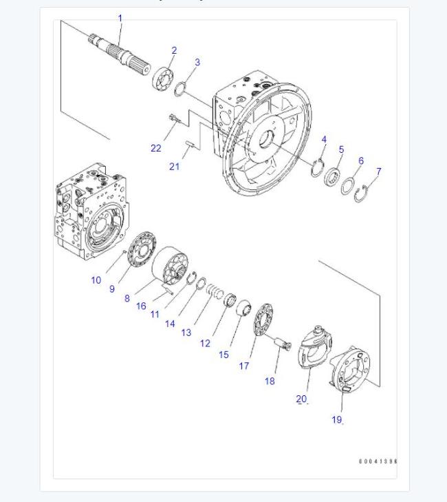 PC210 8K PC230NHD 8 Komatsu Hydraulic Pump Replacement 708 2L 06690