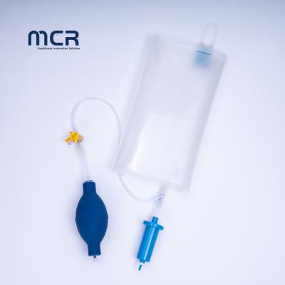 中国 Quick Fluid Infusion Bag Transparent 500ml Pressure Infusion Bag with Pressure Gauge for ICU 販売のため