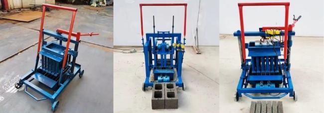 Small Mobile Sell Well Diesel Engine Construction Waste Hollow Concrete Block Machine