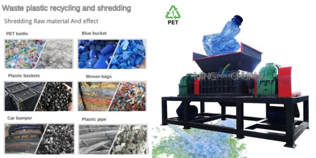 Double-Axis Shredder LCD TV Display Hard Plastic Old Wire for Scrap Recovery