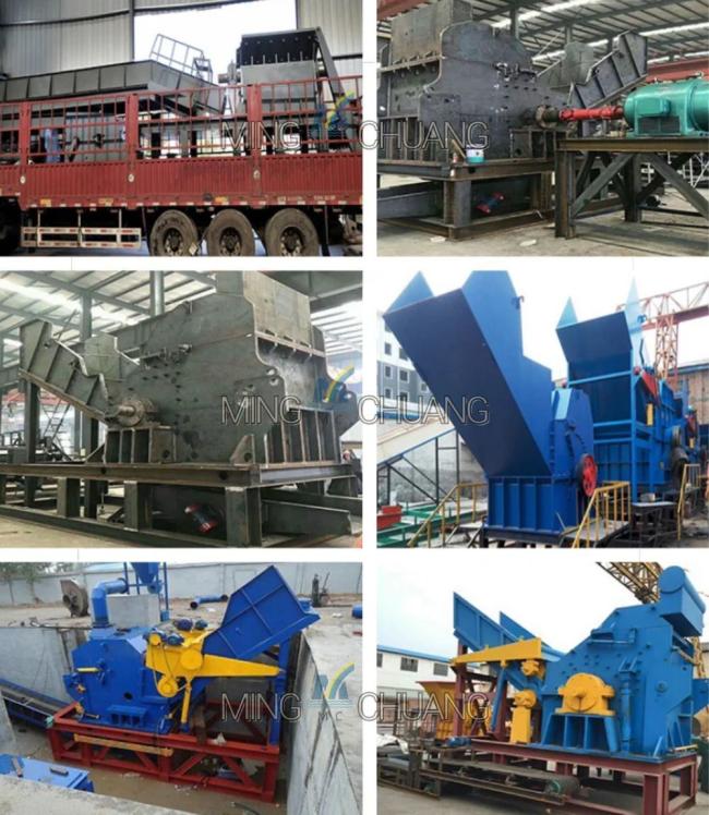 Waste Paint Buckets Shredder Bicycles Recycling Oil Barrels Crusher Machine