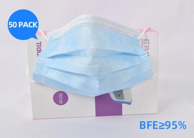 China Ear Loop Surgical Dust 3 Ply Disposable Face Mask With CE FAD Certification for sale