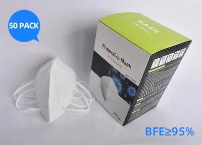 China Soft N95 Disposable Face Mask With Composition Instruction In The Mask Box for sale