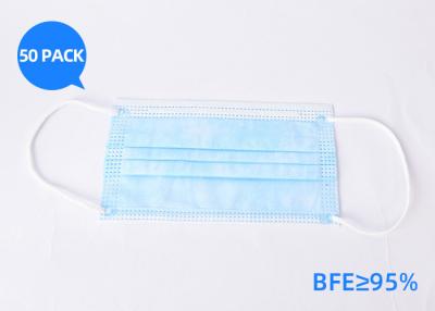 China Hospital Doctor Non Woven Surgical Mask Disposable Dust Mask Anti Bacteria for sale