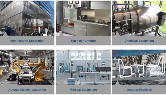 Industrial applications of stainless steel round rods