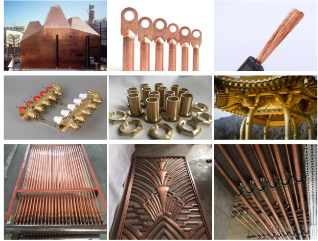 Copper Round Bar industrial applications