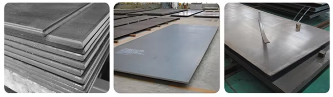 Close-up of Carbon Steel Sheet surface