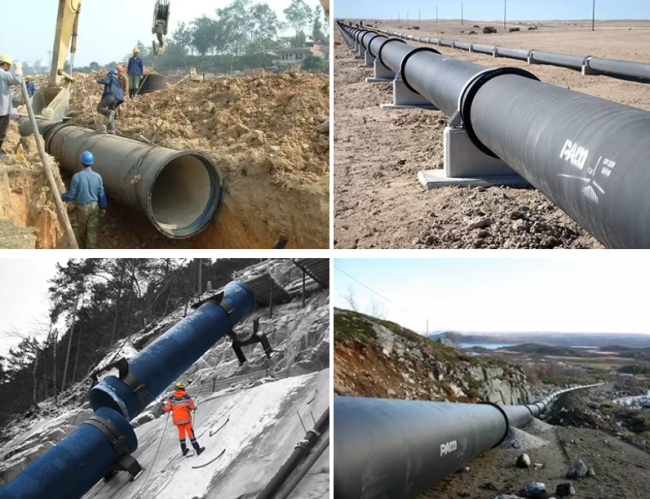 Pipe installation in water treatment application