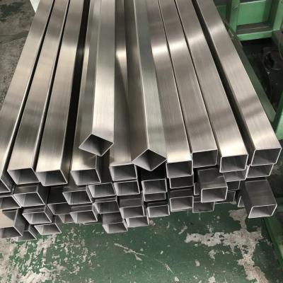 China Aisi 201 304 Stainless Steel Tube  316 430 Rectangular Square SS Hairline Hollow Section for sale