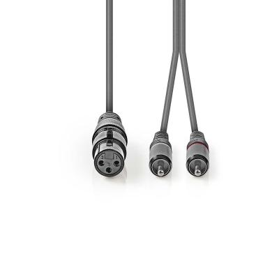 China 5 - 10 pies del audio RCA de hembra del cable XLR al cordón de remiendo del divisor de RCA Y en venta