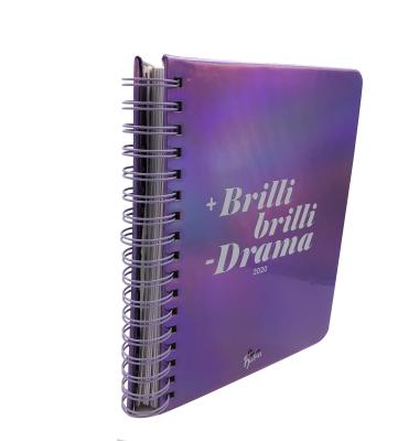 China Weekly Monthly Spiral Paper Notebook OEM Personalised Hard Cover Organizer 8.25 X 6.25inches for sale