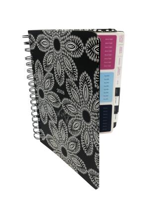 China 2mm Custom Spiral Bound Book Planner Journal Notebook CMYK Colorful Printing 150grams for sale