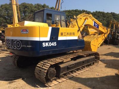 Chine le ³ de 0.5m a utilisé l'excavatrice SK045 de Kobelco pour le déplacement de la construction de routes 5.883L à vendre