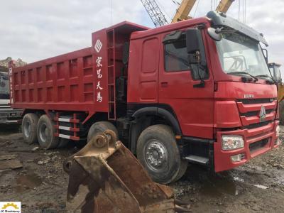 China Camión de descargador de la mano de Howo 8x4 segundo, impulsión minera de la mano izquierda de los camiones de volquete en venta