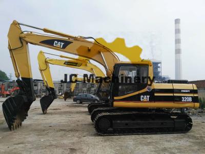 China A eficiência elevada usou máquinas escavadoras de 20 toneladas, velocidade da máquina escavadora 5.5km/H do CAT 320B do ³ de 0.7m à venda