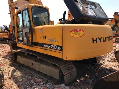 China Hyundai R210-5D Used Excavator Machine 125Kw Power 2008 Year Yellow Color for sale