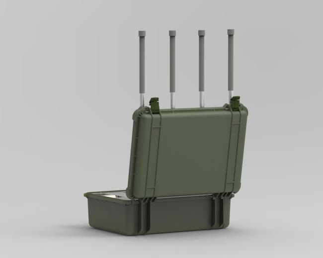2.4G 5.8g 1.4G 5, 2g 900m Uav Signaling Equipment Uav Defense System Briefcase