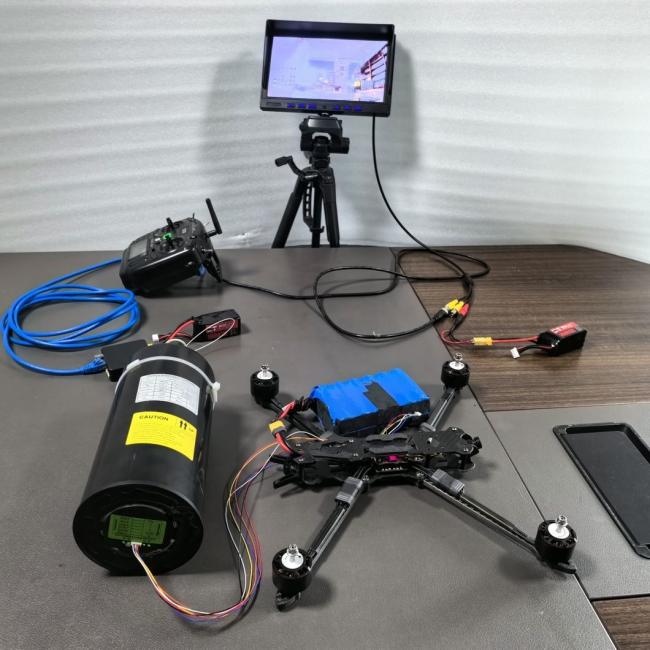 High Efficiency 30-40km 0.27mm Fpv Fiber Spool Drone Anti-Interference Function Fpv Drone Optical Fiber