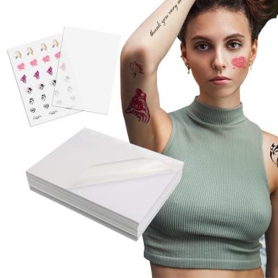 China White Paper Decoration Direct Waterproof Printable Temporary Tattoo Transfer Paper Screen Printing for sale