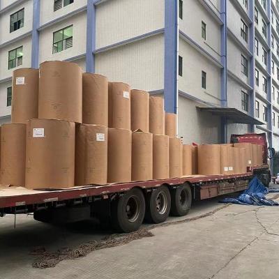 China 10000m Customized Brown Color Greaseproof Parchment Paper Jumbo Roll with Sample Offered for sale