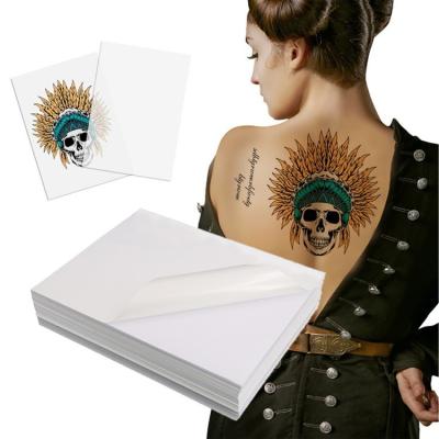 China 175/185gsm Gram Direct Waterproof Printable Temporary Tattoo Sticker Paper For Inkjet Printer for sale