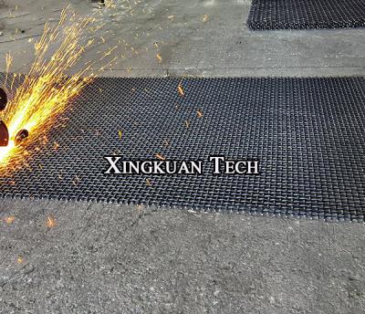 China Heavy Duty 65mn Spring Wire Crimped Screen Mesh For Crusher en venta
