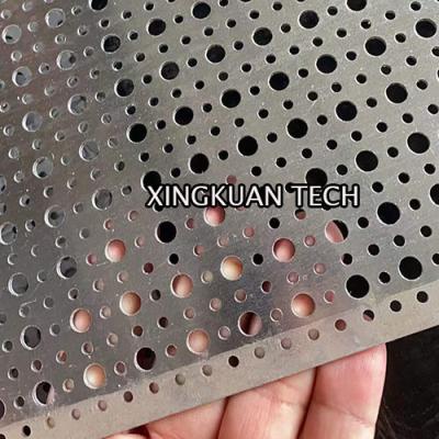 China Small round hole with big round hole perforated metal mesh for decoration for sale