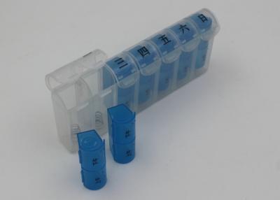 China Travel Pill Case Organizer , Transparent Plastic Pill Box For Children for sale