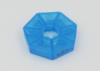 China Eco - Friendly 7 Grids Plastic Pill Box For Patients / Weekly Pill Organiser for sale