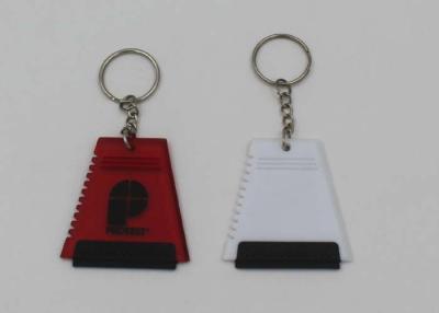 China Micro PS Plastic Ice Scraper Keychain / Novelty Ice Scraper For Car for sale