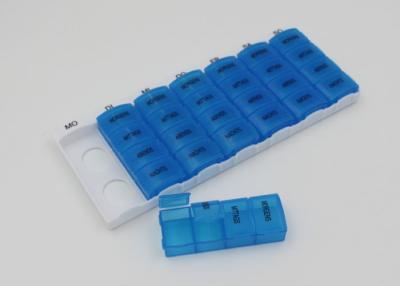 China Compartment Storage Plastic Pill Box Monthly Pill Organizer For Elderly for sale