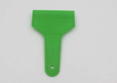 China Small Car Ice Scraper With Rubber Blade And Green Sturdy Handle for sale