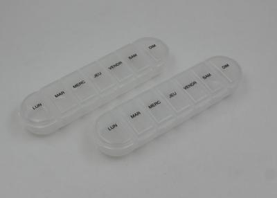 China 7 Compartments Medication Pocket Plastic Pill Box  , Travel Pill Case for sale