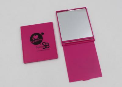 China Small Pocket Compact Mirror in Square Shape with Customized Logo for sale