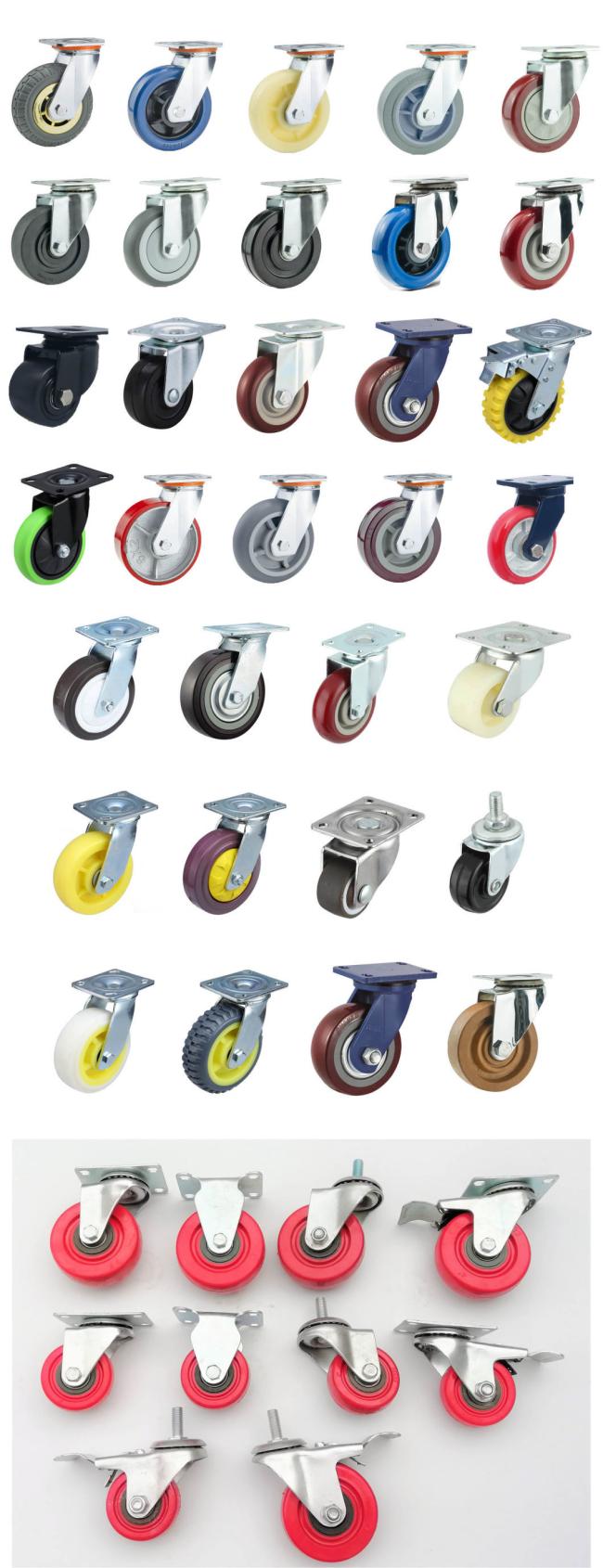 Furniture Industrial Swivel Casters Wheels D25/30/50/75/100mm PP Caster