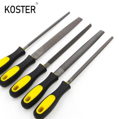 China 8 Inch Hardened Hand Steel File Hand Rasp Files Set With Wooden Handle for sale