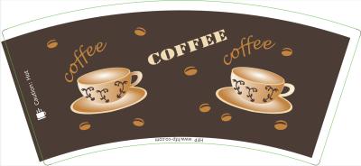 China 145gsm 160gsm PE Coated Paper Cup Fan Recyclable Customized Logo for sale
