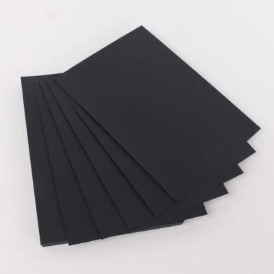 China Smooth Recycled Paper Black Bristol Board Black Cardboard Hard Stiffness for sale