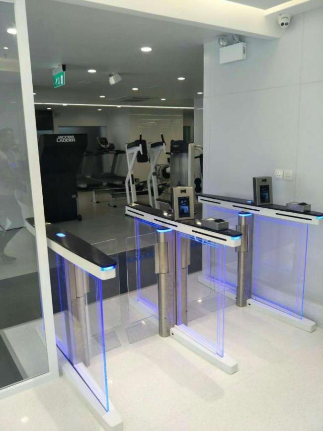 5000000 Cycles Access Control Turnstile Gate 2.0mm SUS Stainless Steel 2