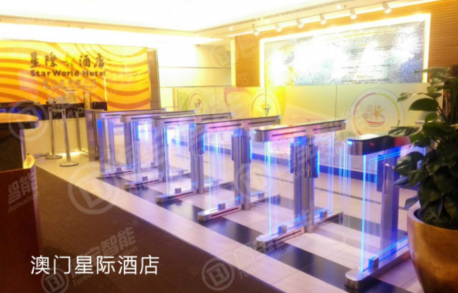 5000000 Cycles Access Control Turnstile Gate 2.0mm SUS Stainless Steel 1