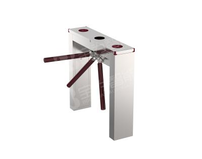 China Drop Arm Tripod Turnstile Gate Stainless Steel Waist Height 35p/m Capacity for sale