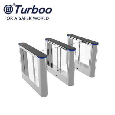 China ISO 9001 RFID Security Gate Turnstile Card Reader / Glass Security Barriers for sale