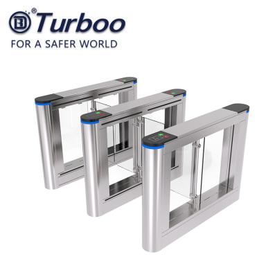 China Durable Turnstile Security Gate Splendid 10mm Transparent Acrylic Wings Panel for sale