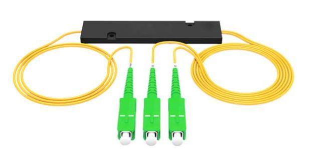 50/50 Ratio Sc/APC ABS Box Type FTTH Mini Steel Tube Splitter Fiber Optic Micro 1X2 PLC Splitter